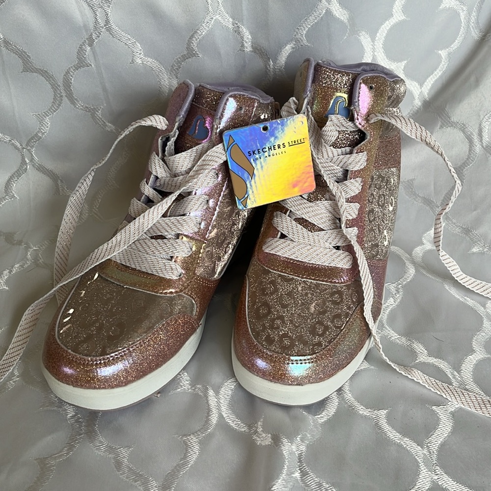 Skechers High Top Sparkle Sneakers